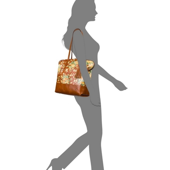 🔥Gorgeous Leather Patricia Nash Rochelle Satchel Shoulder Bag - Picture 14 of 16